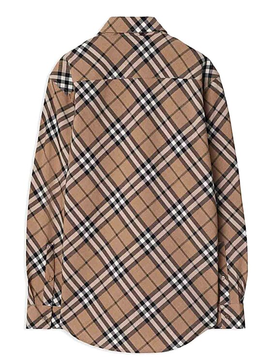 Burberry Burberry Camicia 8093314 Beige Regular Fit