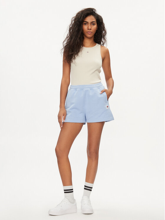 Tommy Jeans Tommy Jeans Sportovní kraťasy New Cls DW0DW17772 Světle modrá Relaxed Fit