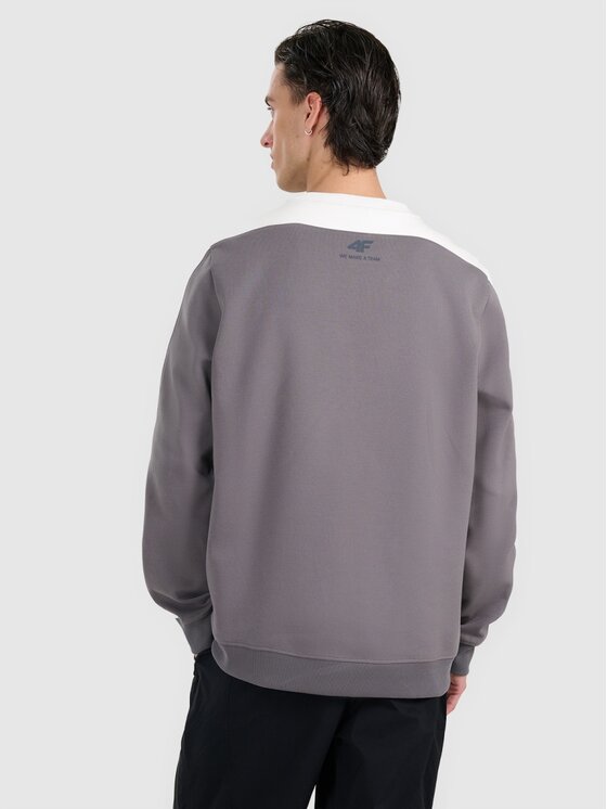 4F 4F Felpa 4FRAW25TSWSM2457-23S Grigio Regular Fit