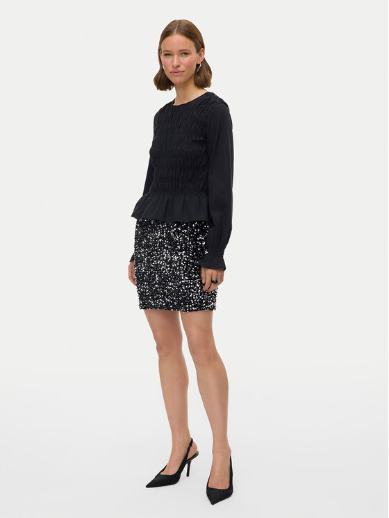 Vero Moda Vero Moda Miniszoknya Bella 10335704 Fekete Slim Fit