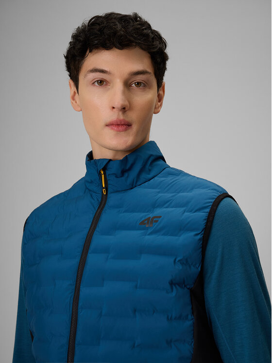 4F 4F Kamizelka TREKKING Niebieski Regular Fit