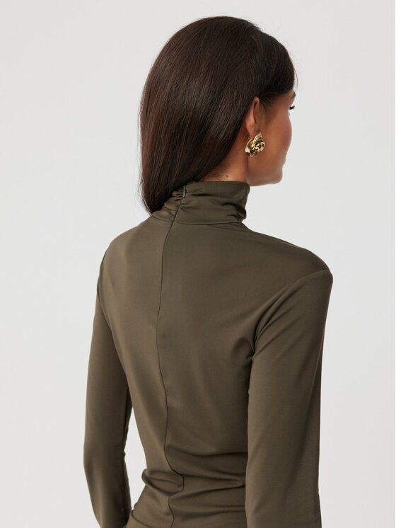 Roco Fashion Roco Fashion Každodenné šaty Leontine Kaki Slim Fit