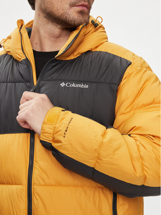 Columbia Columbia Kurtka zimowa Pike Lake™ II Hooded Jacket Żółty Regular Fit