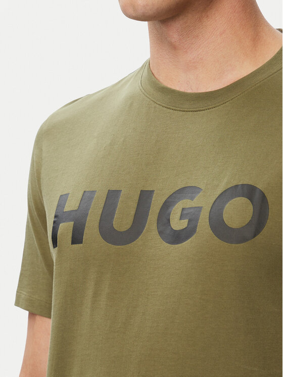 HUGO HUGO T-krekls Dulivio 50467556 Zaļš Regular Fit