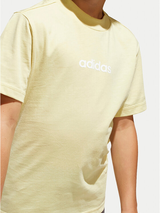adidas adidas Komplet t-shirt i spodenki Essentials JC9751 Żółty Regular Fit