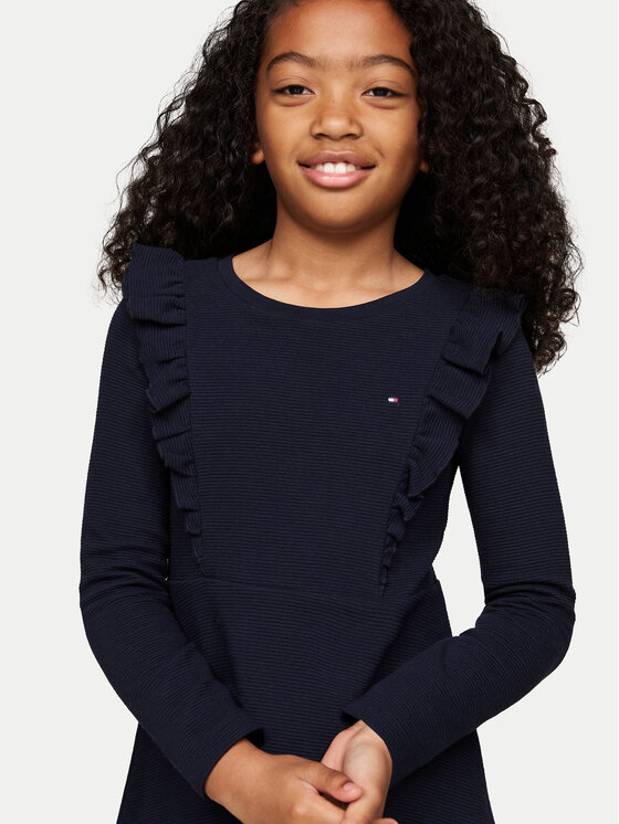 Tommy Hilfiger Tommy Hilfiger Ikdienas kleita KG0KG08021 Tumši zils Regular Fit