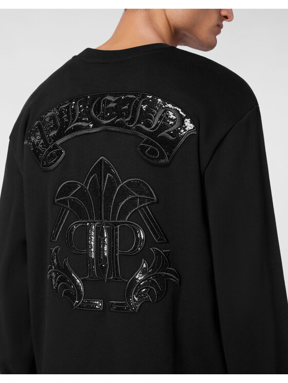 PHILIPP PLEIN PHILIPP PLEIN Bluza 22233 Czarny Regular Fit
