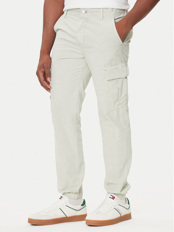 Tommy Jeans Tommy Jeans Joggers kalhoty Austin DM0DM21791 Zelená Slim Fit