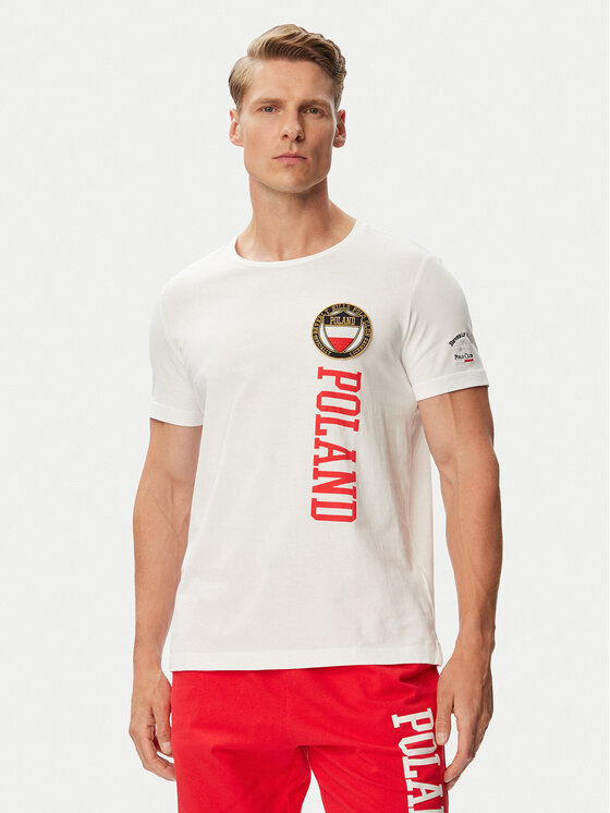 Beverly Hills Polo Club Tricou F-SS26M-TS0005 POL Alb Regular Fit