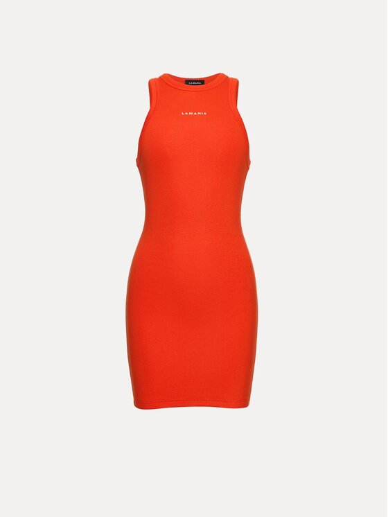 La Mania La Mania Sukienka letnia CARLOTTA Czerwony Basic Fit