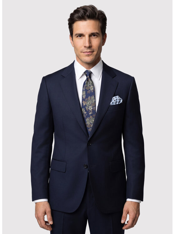 Pako Lorente Pako Lorente Marynarka P26WP-3G-015 Granatowy Slim Fit