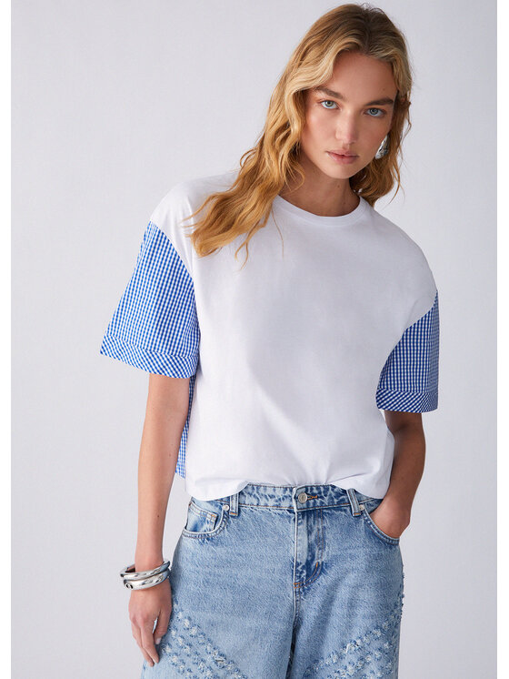 Liu Jo Liu Jo T-Shirt WA6202JS904P9326 Biały Regular Fit