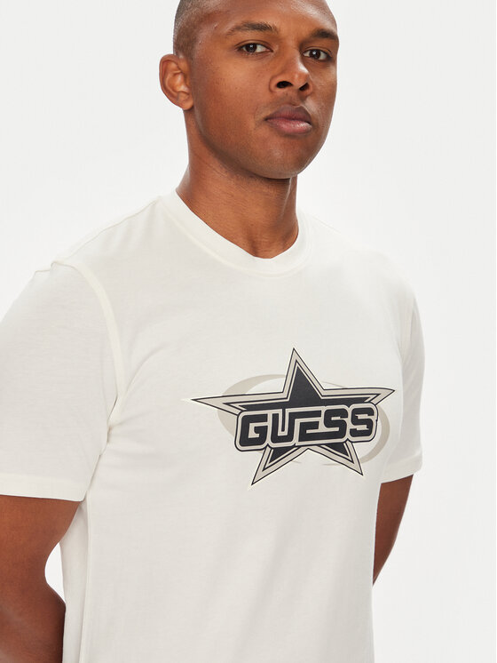 Guess Guess T-Shirt Z5YI02 I3Z14 Biały Regular Fit