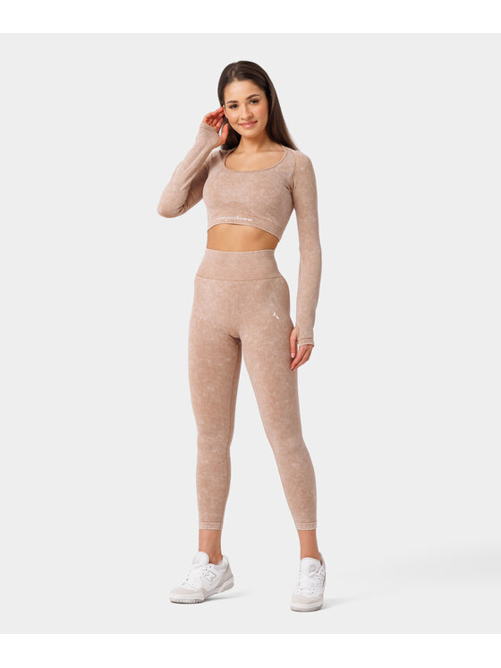 Carpatree Carpatree Legginsy Yasmine leggings Beżowy Fitted Fit