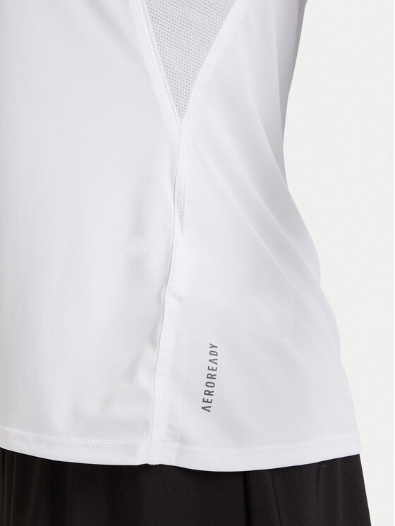 adidas adidas Тениска от техническо трико Adizero Essentials Running IN1173 Бял Slim Fit