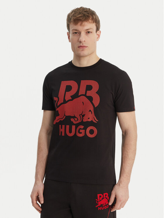 HUGO HUGO Tricou Dlix_RB 50559696 Negru Regular Fit