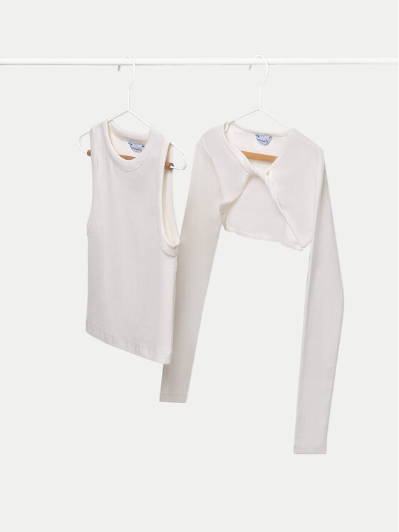 Mayoral Blúzka 6150 Écru Regular Fit