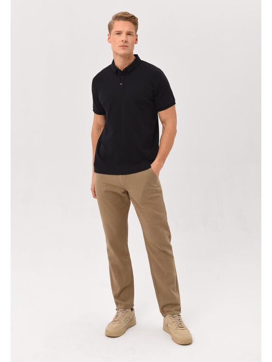 Volcano Volcano Polo O-VOLVI Granatowy Regular Fit