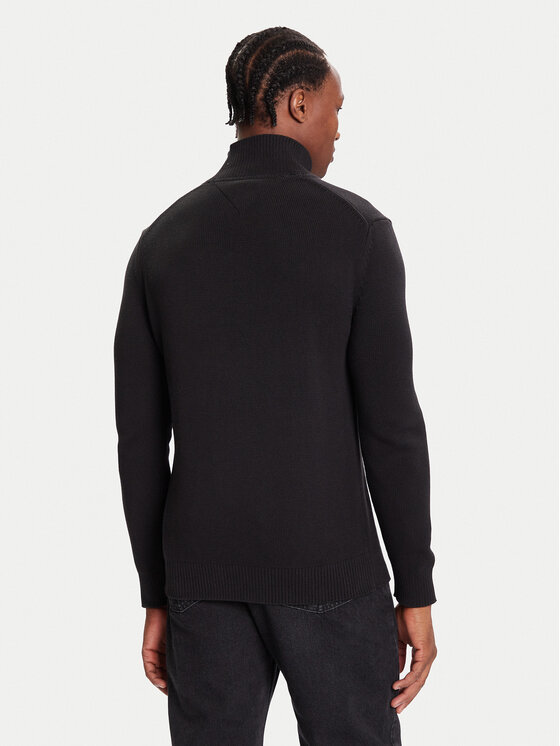 Tommy Jeans Tommy Jeans Rollkragenpullover DM0DM22096 Schwarz Regular Fit