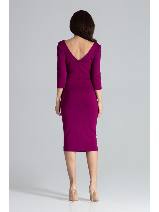 Lenitif Lenitif Šaty K476 Ružová Regular Fit