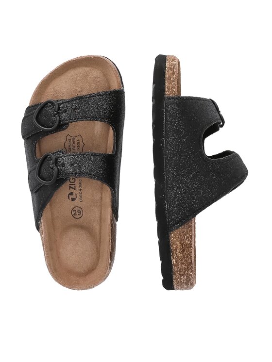 ZigZag ZigZag Шльопанці Messina Kids Cork Z151002 Чорний