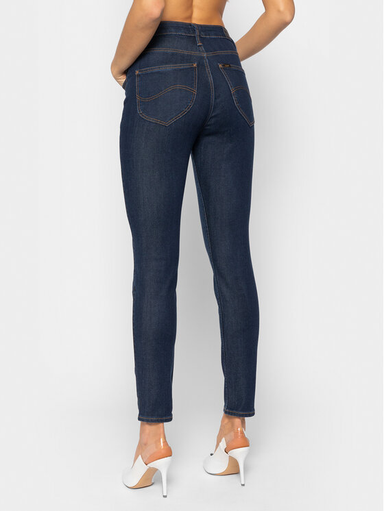 Lee Lee Jeansy Scarlett High L626MDNX 112114279 Granatowy Skinny Fit