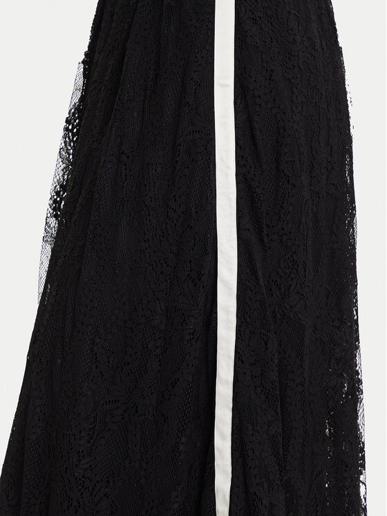 Liu Jo Sport Liu Jo Sport Midi szoknya TF5260 J4951 Fekete Regular Fit