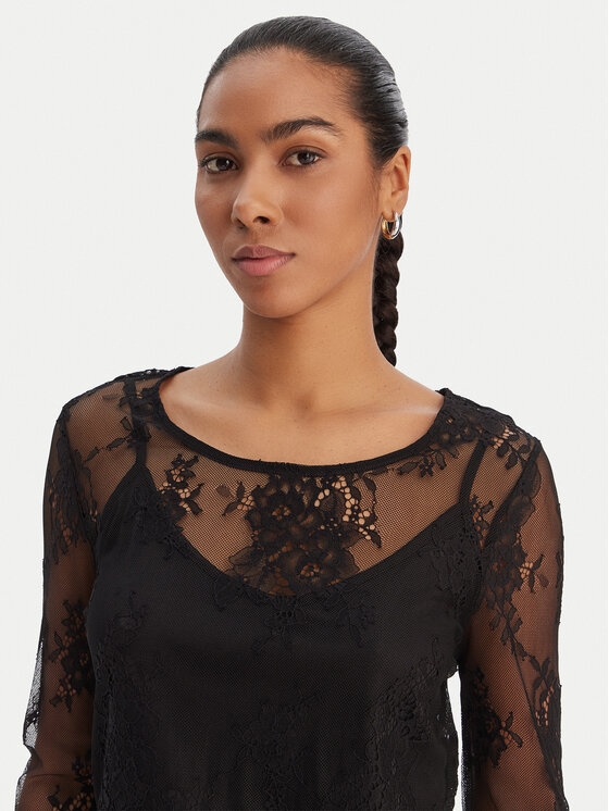 Morgan Morgan Bluse 261-TCITY Schwarz Regular Fit