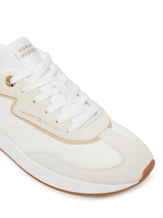 Tommy Hilfiger Tommy Hilfiger Sneakersy Th Retro Runner Mix FW0FW09410 Biela
