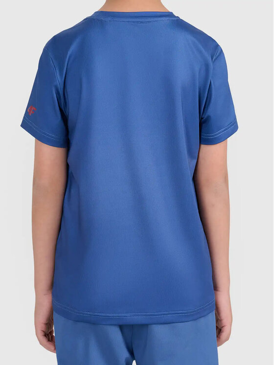 4F 4F T-Shirt 4FJWSS26TFTSM1966-31 Niebieski Active Fit
