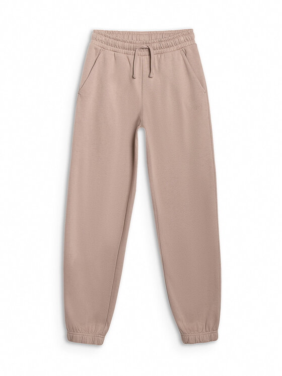 4F 4F Spodnie dresowe BASIC+ Beżowy Regular Fit