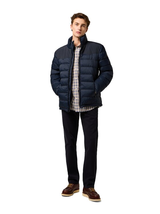 Wrangler Wrangler Kurtka puchowa 112371447 Granatowy Regular Fit