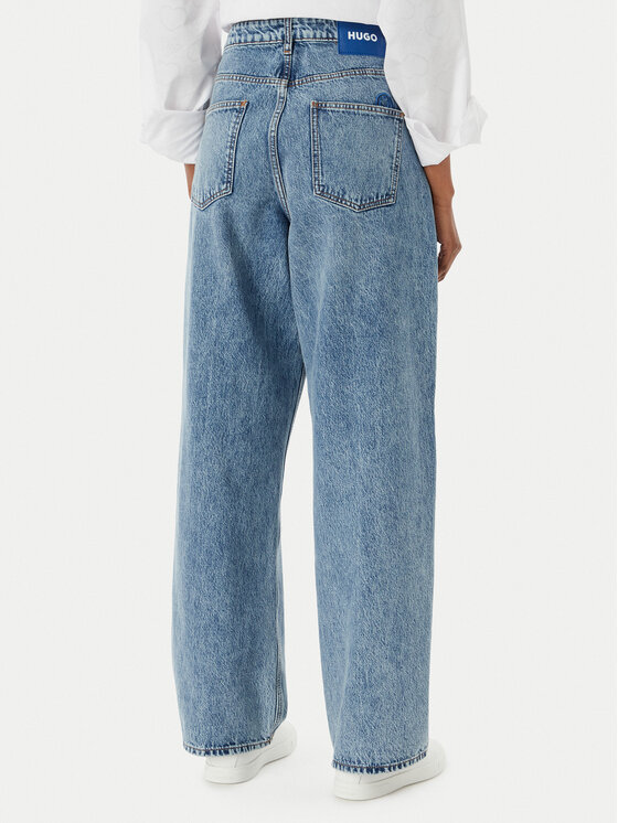 HUGO HUGO Jeans Leni 50559617 Blu Loose Fit