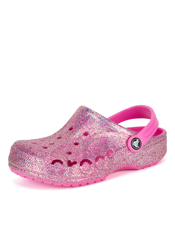 Crocs Crocs Şlapi BAYA GLITTER CLOG K 207015-7AA Roz