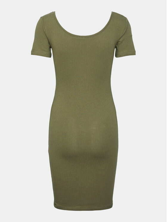Pieces Pieces Haljina za svaki dan Kitte 17146324 Zelena Slim Fit
