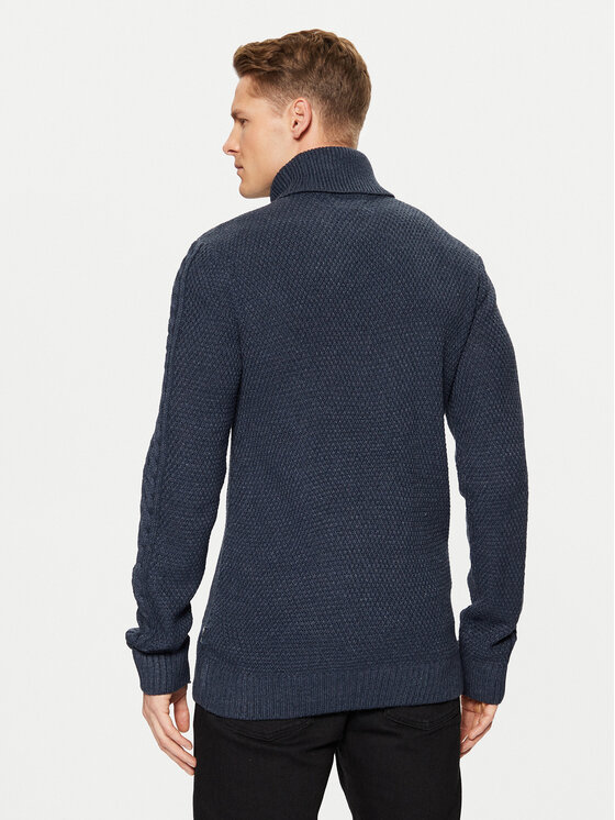 Blend Blend Rollkragenpullover 20717438 Dunkelblau Regular Fit