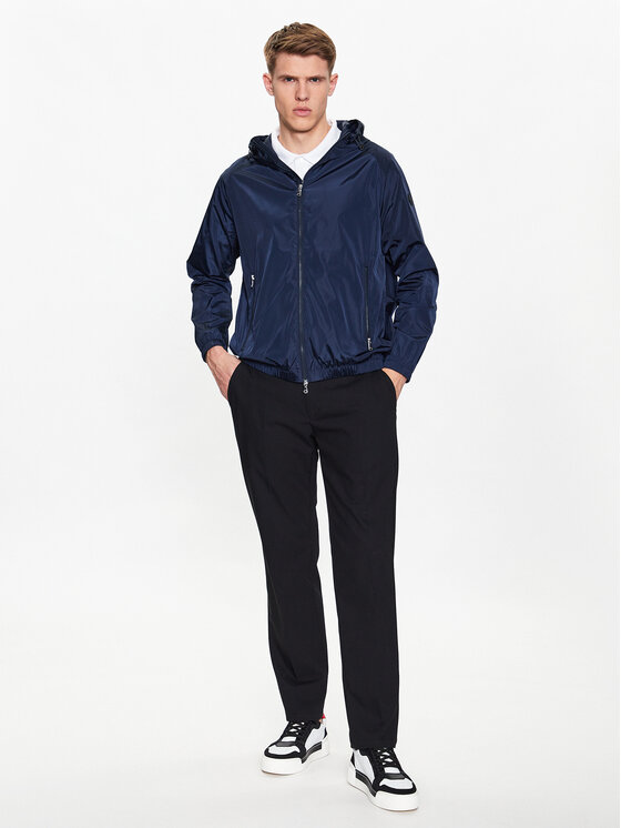 J.Lindeberg J.Lindeberg Демісезонна куртка Trace Solid FMOW07703 Cиній Regular Fit