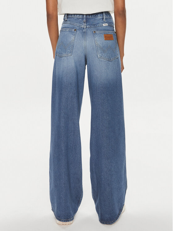 Wrangler Wrangler Jeansy World Wide 112352301 Niebieski Wide Leg
