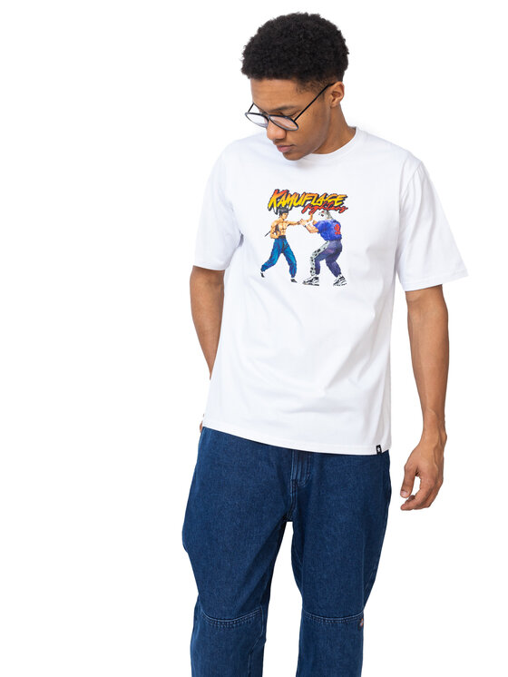 T-Shirt Kamuflage, Rozmiar M, Białe, Endgame
