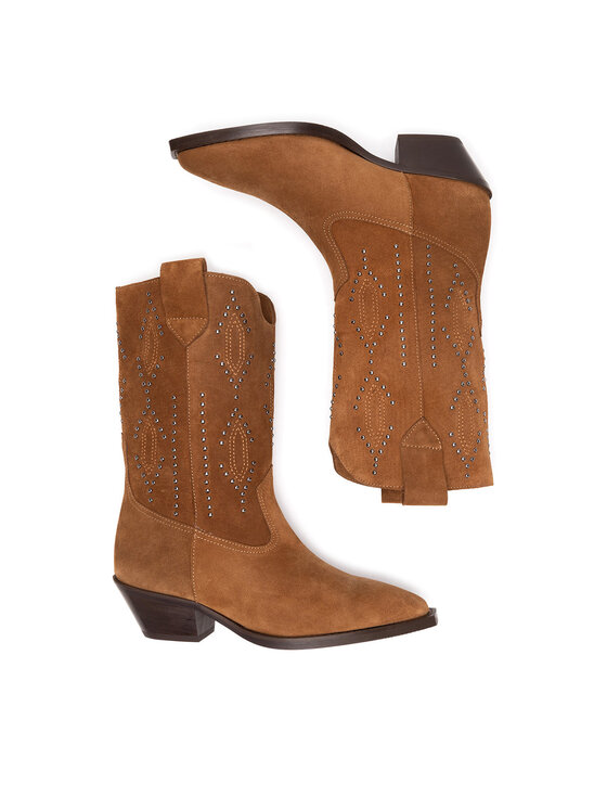 Badura Badura Cizme și botine cowboy ASPENDOS-0793 Maro