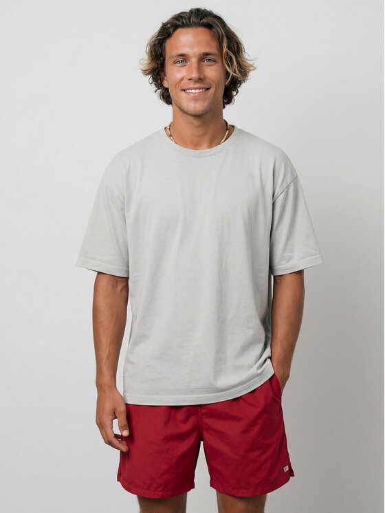 Feba Feba Szorty kąpielowe FM01 Bordowy Short Fit