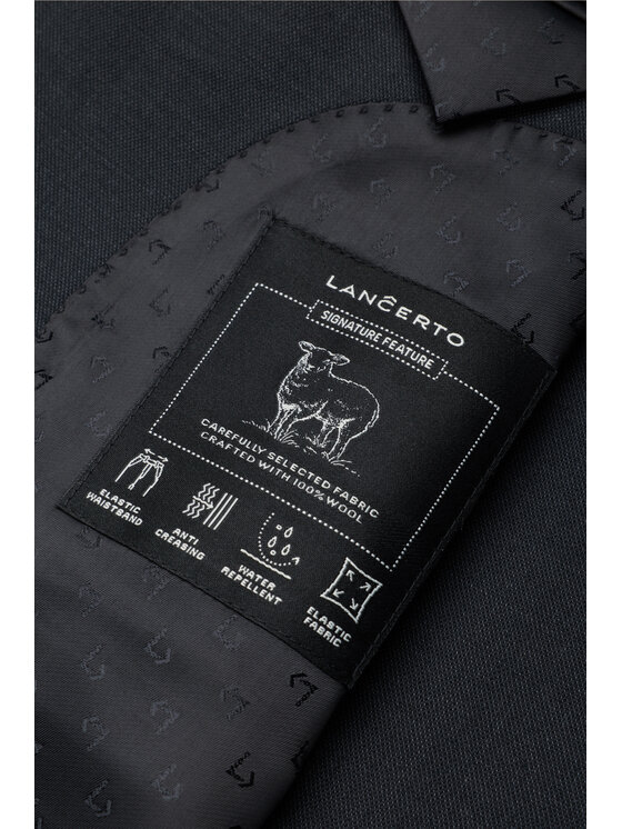 Lancerto Lancerto Garnitur Montoro GA073126000018 Szary Slim Fit