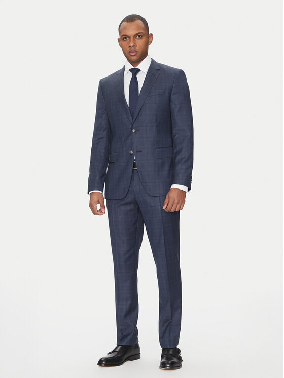 BOSS BOSS Garnitur H-Huge 50535401 Niebieski Slim Fit
