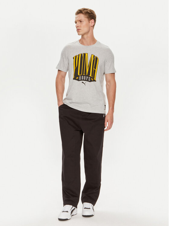 Puma Puma Тишърт TSA 624819 Сив Regular Fit