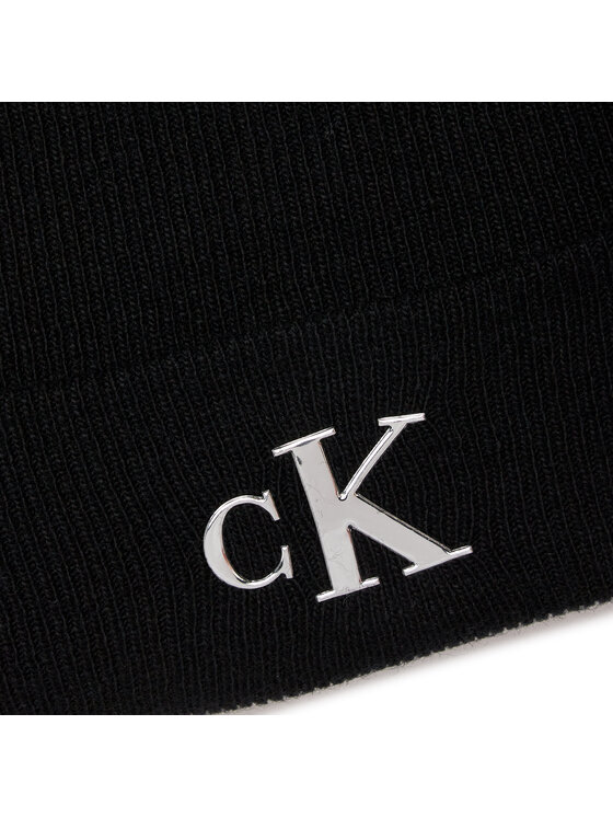 Calvin Klein Jeans Calvin Klein Jeans Čepice Minimal Monogram Beanie K60K611542 Černá