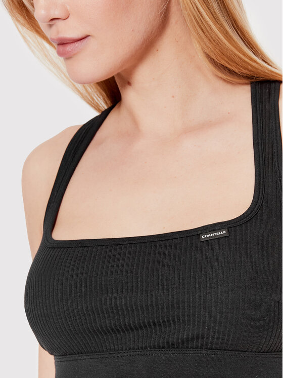 Chantelle Chantelle Бюстгальтер-топ Cotton Comfort C15P10 Чорний