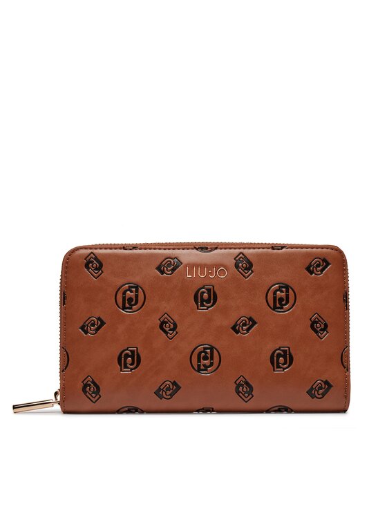 Liu Jo Liu Jo Портфейл Xl Zip Around AA4241 E0037 Кафяв
