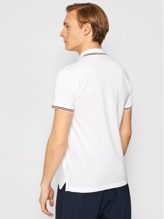 CMP CMP Тениска с яка и копчета 39D8367 Бял Regular Fit