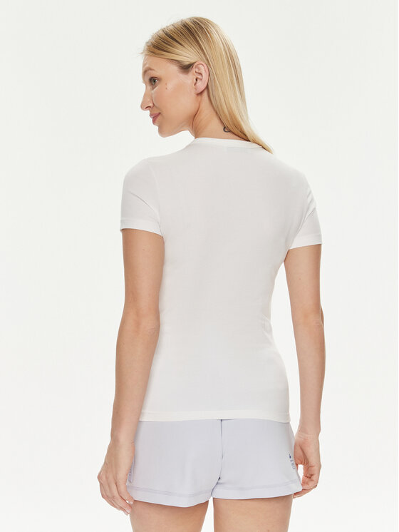 Lacoste Lacoste T-shirt TF7218 Bianco Slim Fit