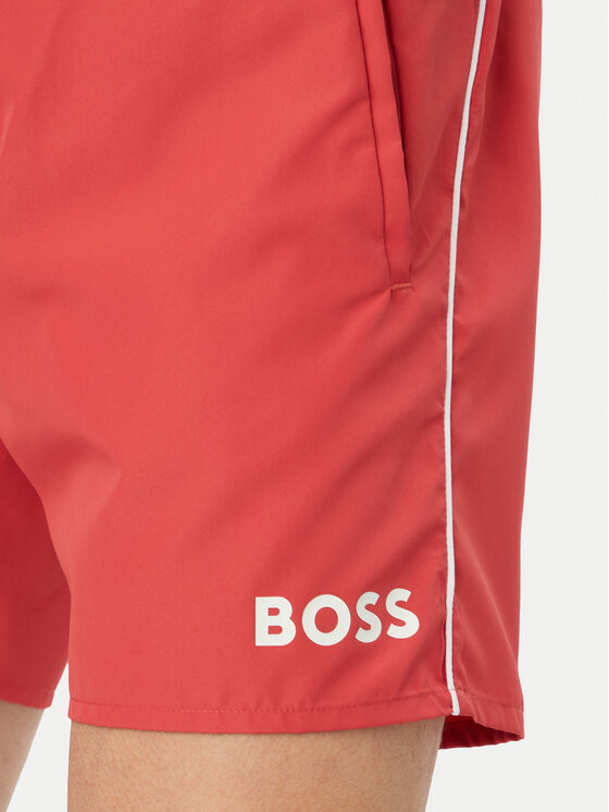 BOSS BOSS Plaukimo šortai Starfish 50514429 Tamsiai rožinė Regular Fit